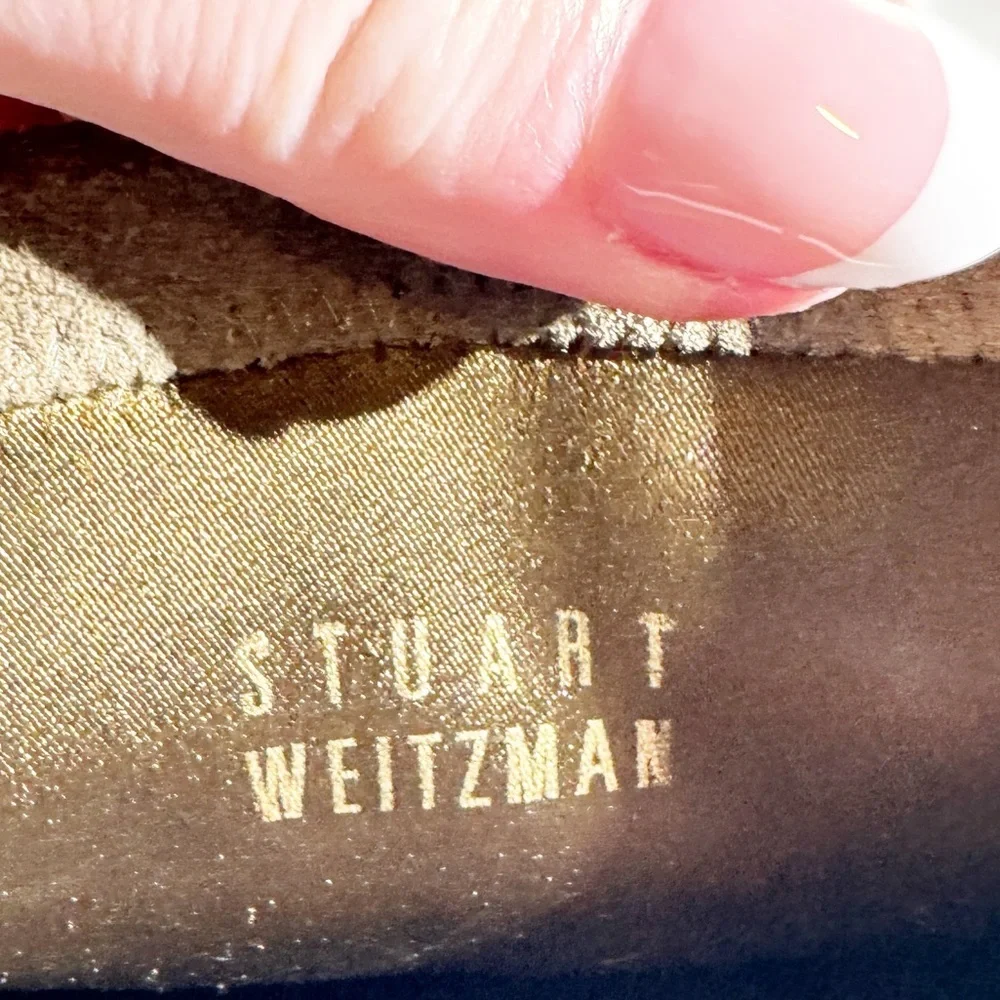 Stuart Weitzman Lowland Green Suede Over the Knee Boots size 7.5